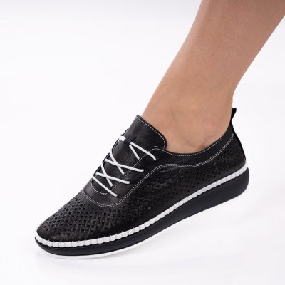 Pantofi Piele Naturala Helga3 Black