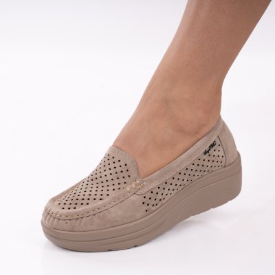 Pantofi Piele Naturala Talyn2 Beige