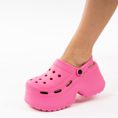 Papuci Cu Platforma Alaves Pink