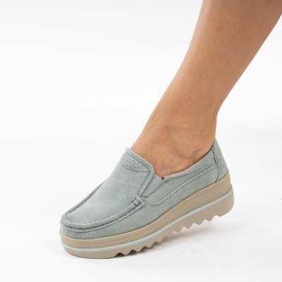 Pantofi Piele Naturala Porto Blue