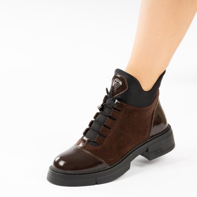 Ghete Piele Naturala Lamour Brown