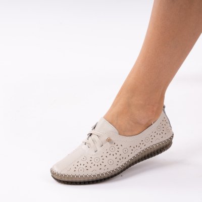 Pantofi Piele Naturala Robin Grey