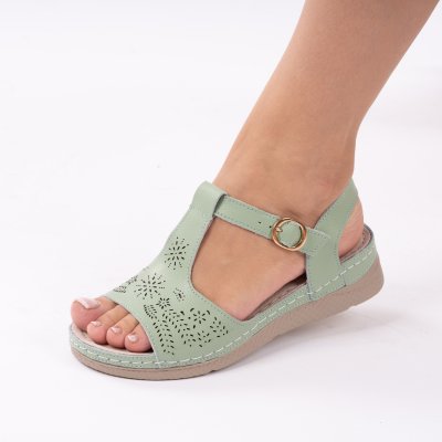 Sandale piele naturala Arcos Green