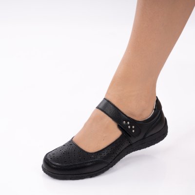 Pantofi Piele Naturala Fiore5 Black