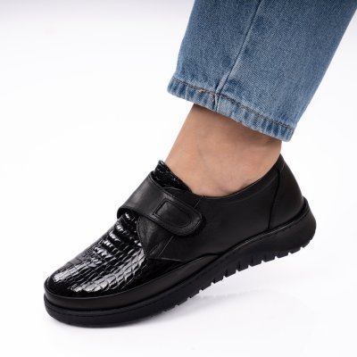 Pantofi Piele Naturala Savisa4 Black