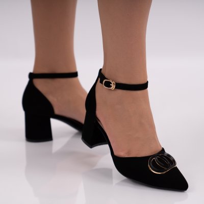 Pantofi Cu Toc Serena Black