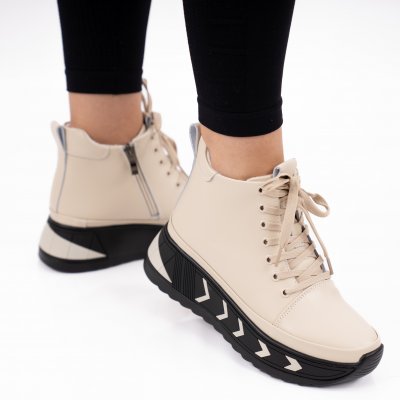 Ghete Piele Naturala Lafora Beige