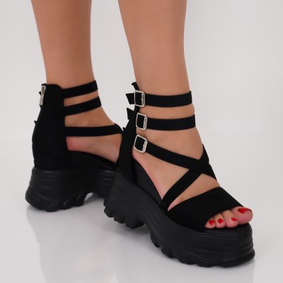 Sandale cu platforma Brieza Black