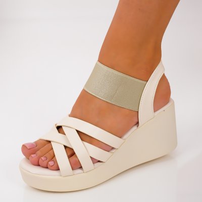 Sandale cu platforma Jamara Beige