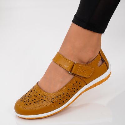 Pantofi Piele Naturala Akmar Brown