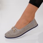 Pantofi Piele Naturala Nariam Grey