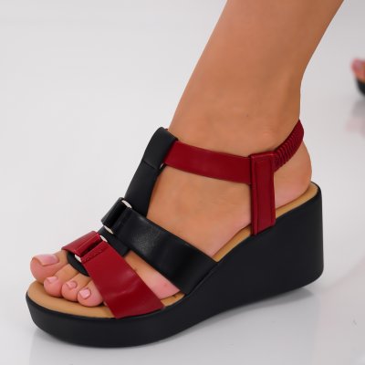 Sandale cu platforma Impresa Black