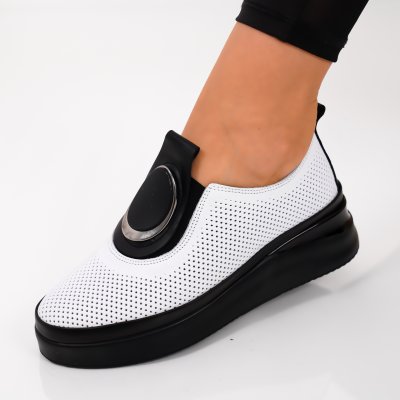 Pantofi Piele Naturala Toronto2 White