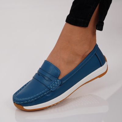 Pantofi Piele Naturala Beirut Blue