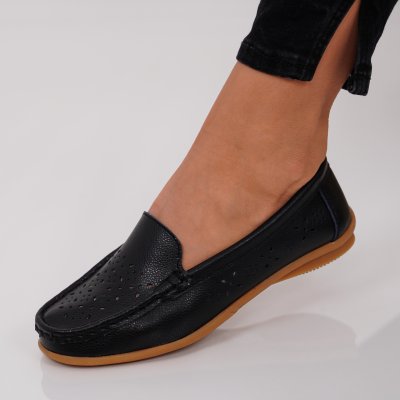 Pantofi Piele Naturala Blade Black