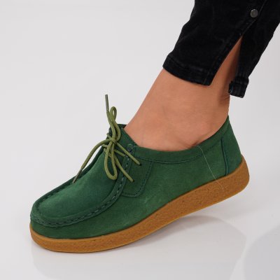 Pantofi Piele Naturala Esen6 Green