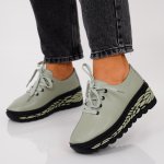 Pantofi Sport Piele Naturala Zavat Green