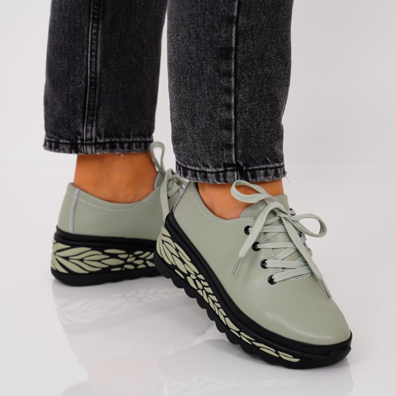 Pantofi Sport Piele Naturala Zavat Green