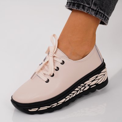 Pantofi Sport Piele Naturala Zavat Pink