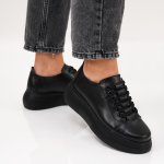 Pantofi Sport Piele Naturala Noura Black