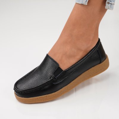 Pantofi Piele Naturala Livane2 Black