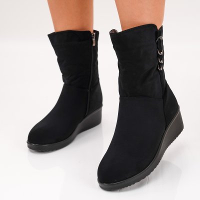 Ghete Cu Platforma Hanelore Black