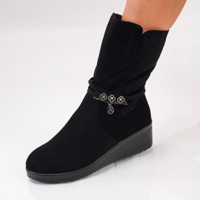 Ghete Cu Platforma Livene Black