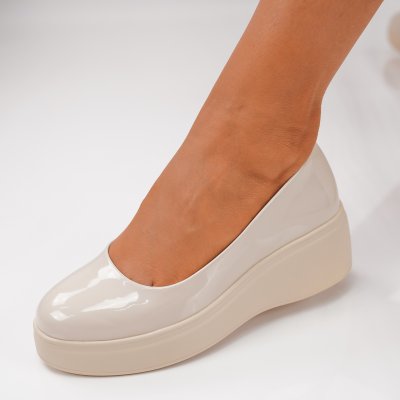 Pantofi Cu Platforma Tetas2 Beige