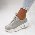 Pantofi Sport Piele Naturala Chanter Gray