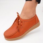 Pantofi Piele Naturala Esen8 Orange