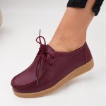 Pantofi Piele Naturala Esen8 Bordo