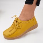 Pantofi Piele Naturala Esen8 Yellow 