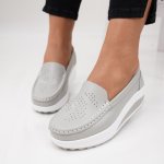 Pantofi Piele Naturala Relly Grey