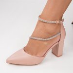 Pantofi Cu Toc Senice2 Pink