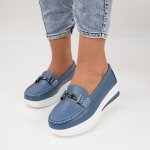 Pantofi Piele Naturala Bridge Blue Pantofi Piele Naturala Bridge Blue