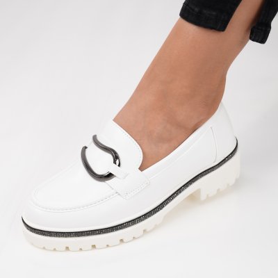 Pantofi Casual Mendon White