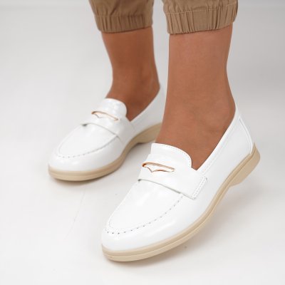 Pantofi Casual Agenos White
