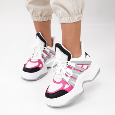 Pantofi Sport Lozen White Pink