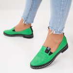 Pantofi Piele Naturala Suvar Green