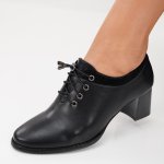 Pantofi Cu Toc Sharon15 Black