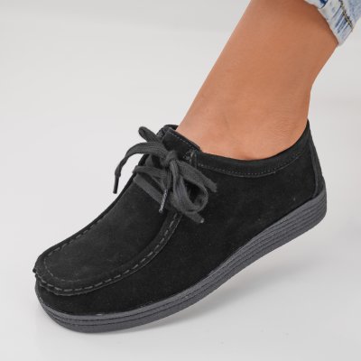 Pantofi Piele Naturala Esen12 Black