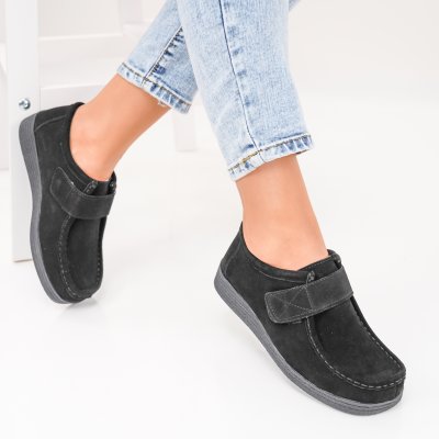 Pantofi Piele Naturala Esen13 Black