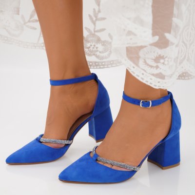 Pantofi Cu Toc Ercan Blue