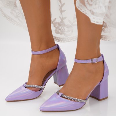 Pantofi Cu Toc Ercan2 Purple