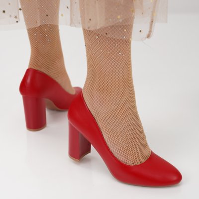 Pantofi Cu Toc Suzane Red
