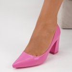 Pantofi Cu Toc Ceschi Pink
