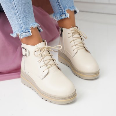Ghete Piele Naturala Dalton Beige