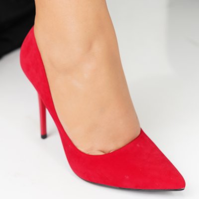 Pantofi Cu Toc Barbora Red