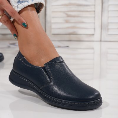Pantofi Piele Naturala Coruna Navi