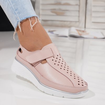 Pantofi Piele Naturala Sessel Pink